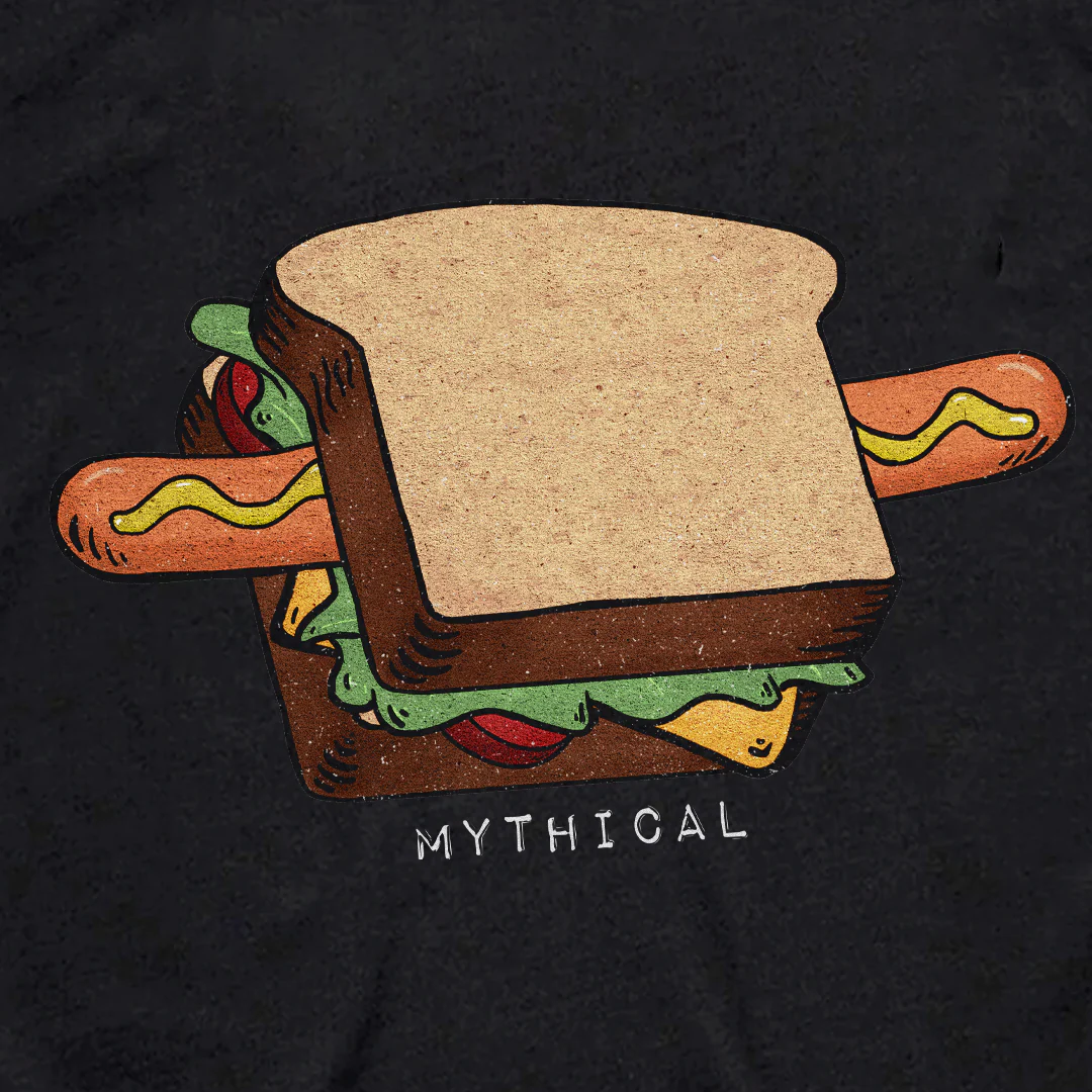 A Hot Dog Is A Sandwich Logo Tee - Image 3