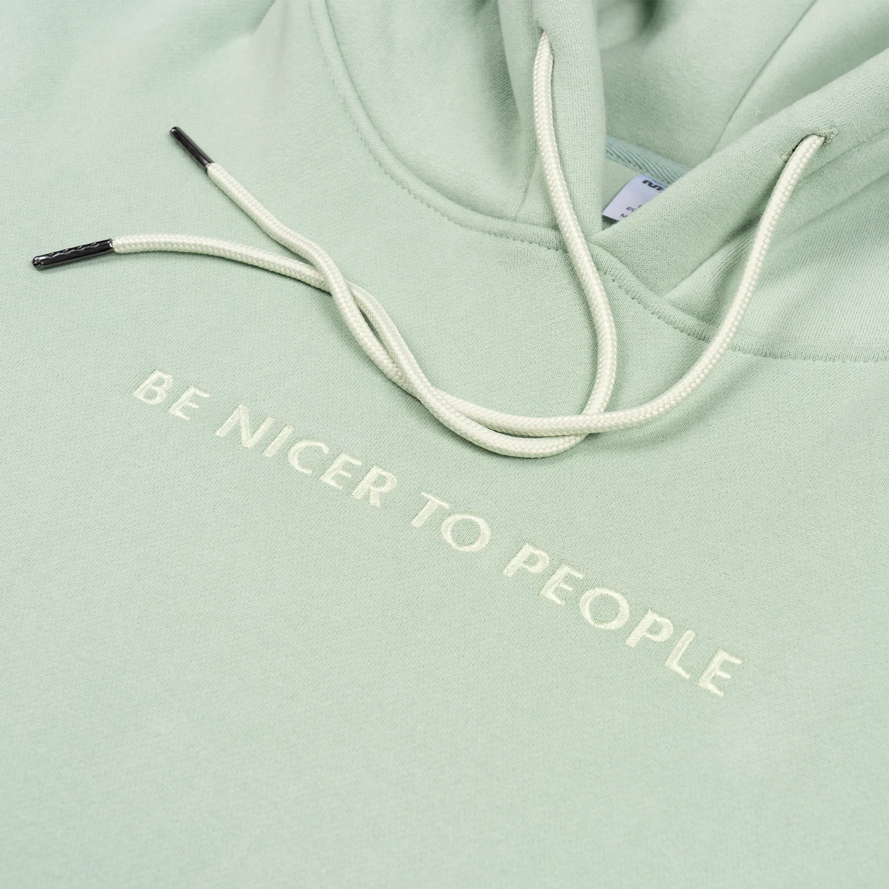 Be Nicer To People Colorblock Hoodie (Sage) - Image 3