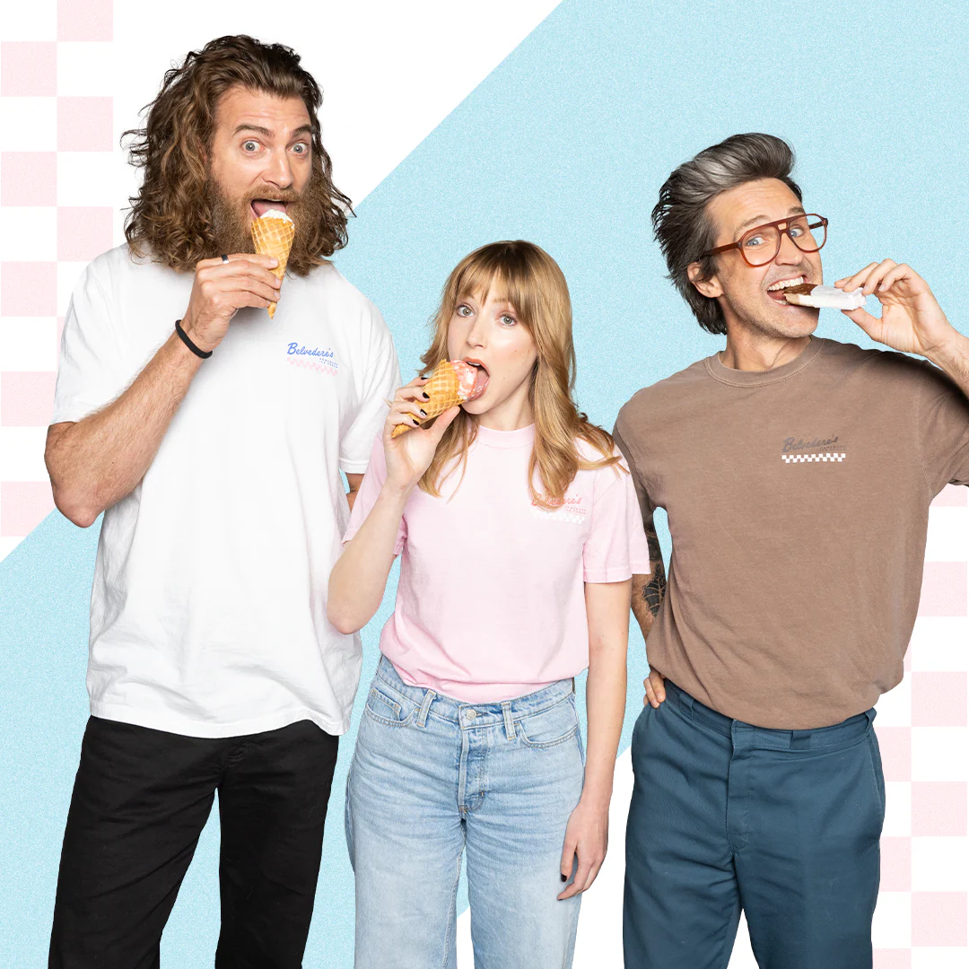 Belvedere's Ice Cream Shop Tee (Chocolate) - Image 5