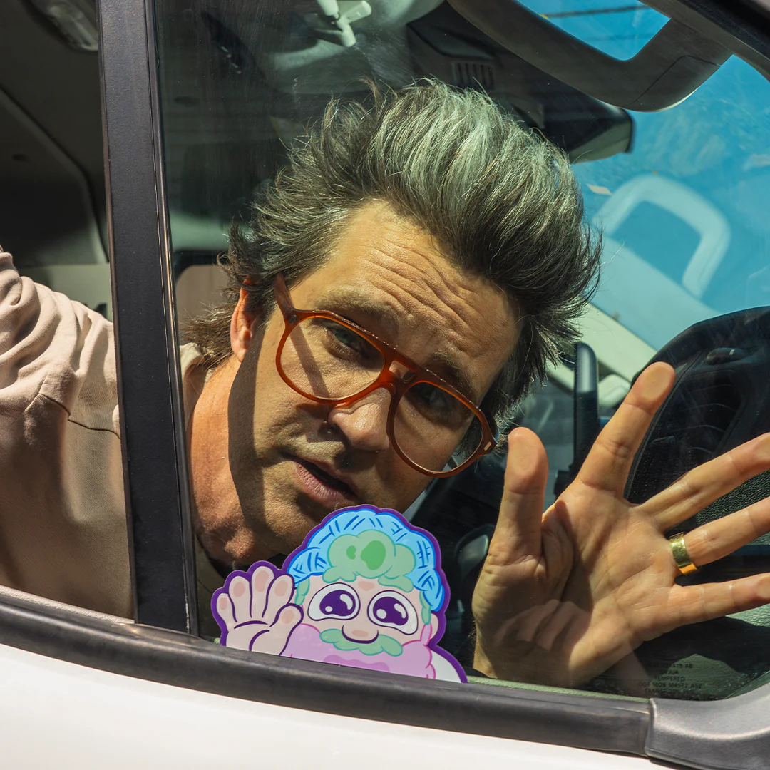 Cotton Candy Randy Window Peeker Sticker - Image 2