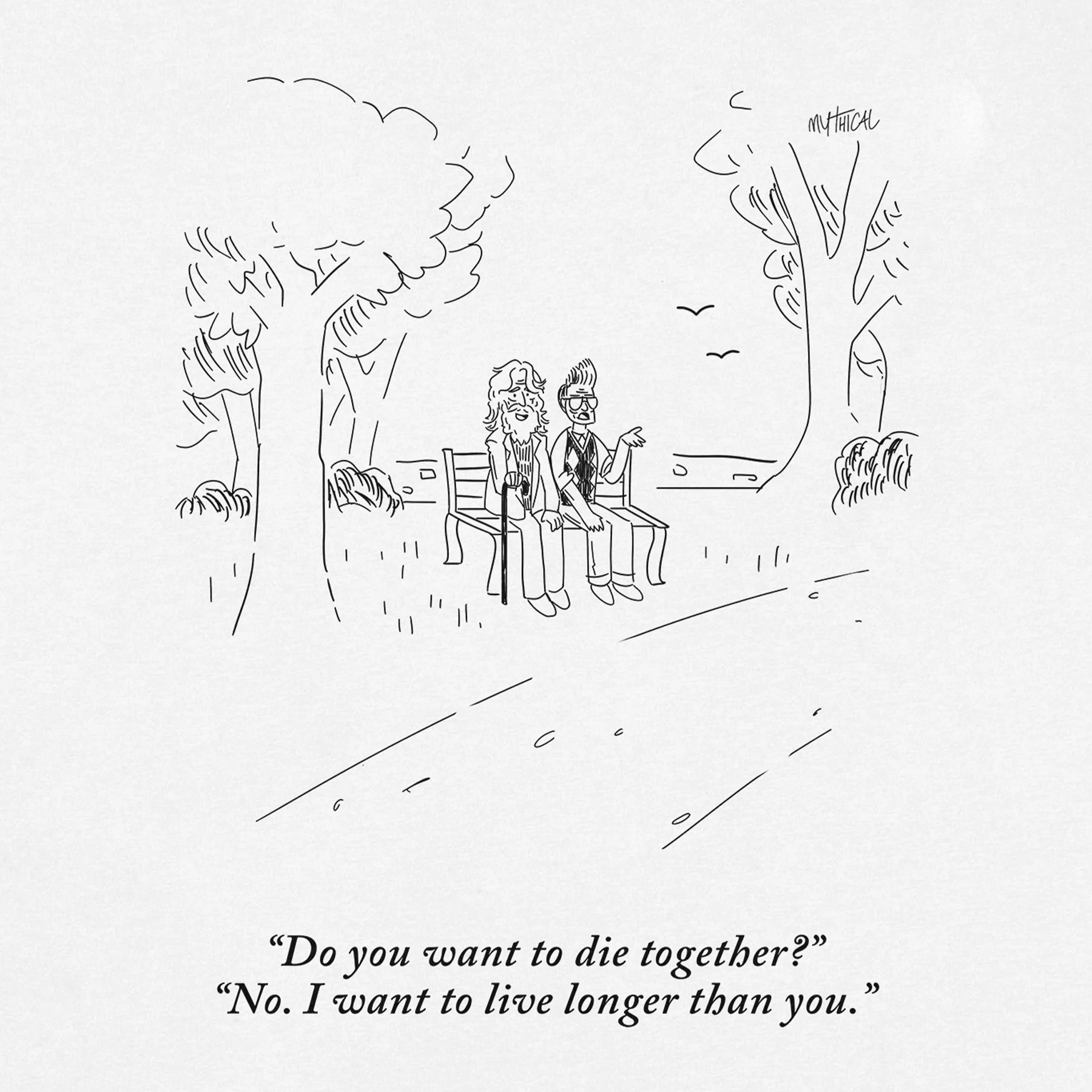Die Together Cartoon Tee - Image 2