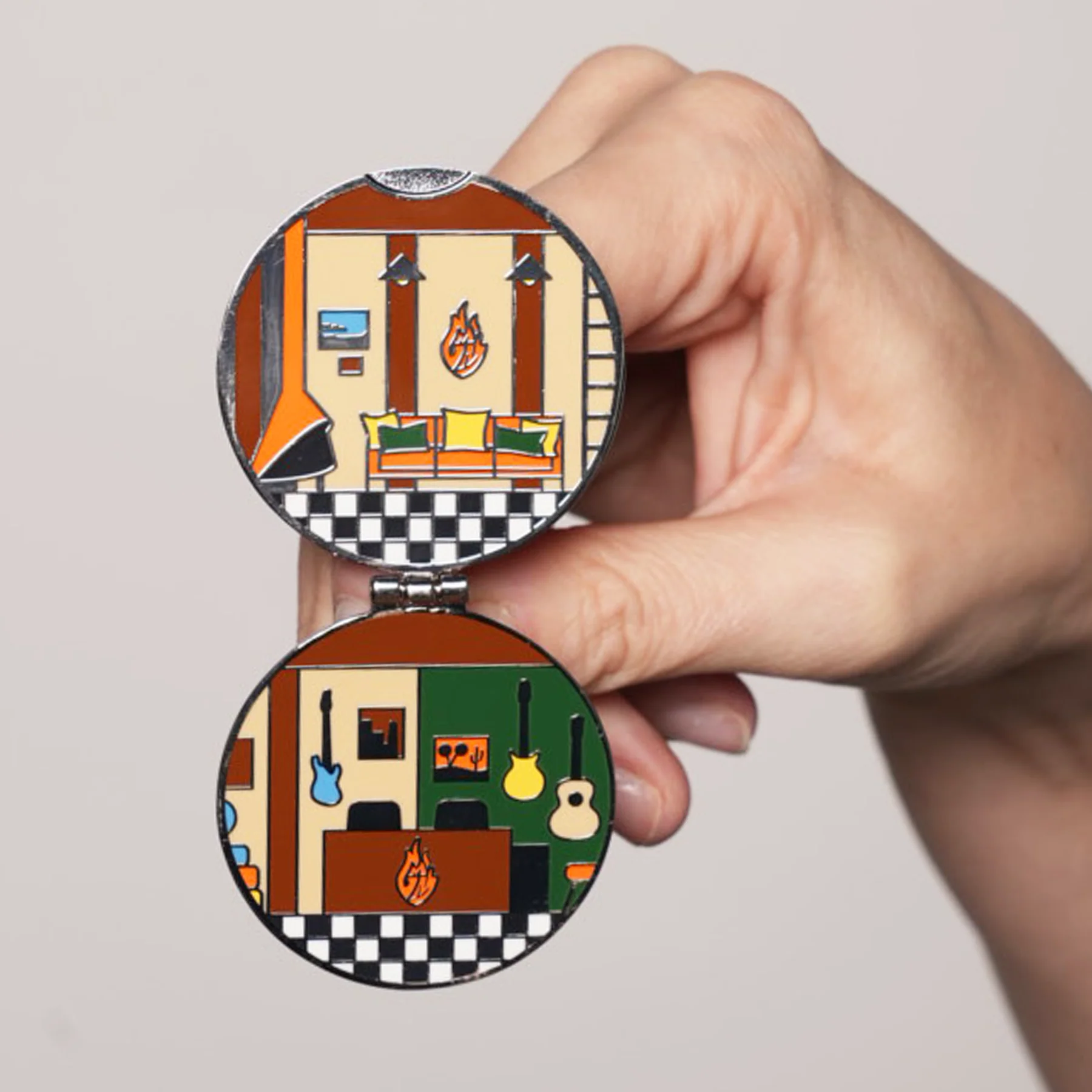 GMM Set Locket Enamel Pin - Image 3