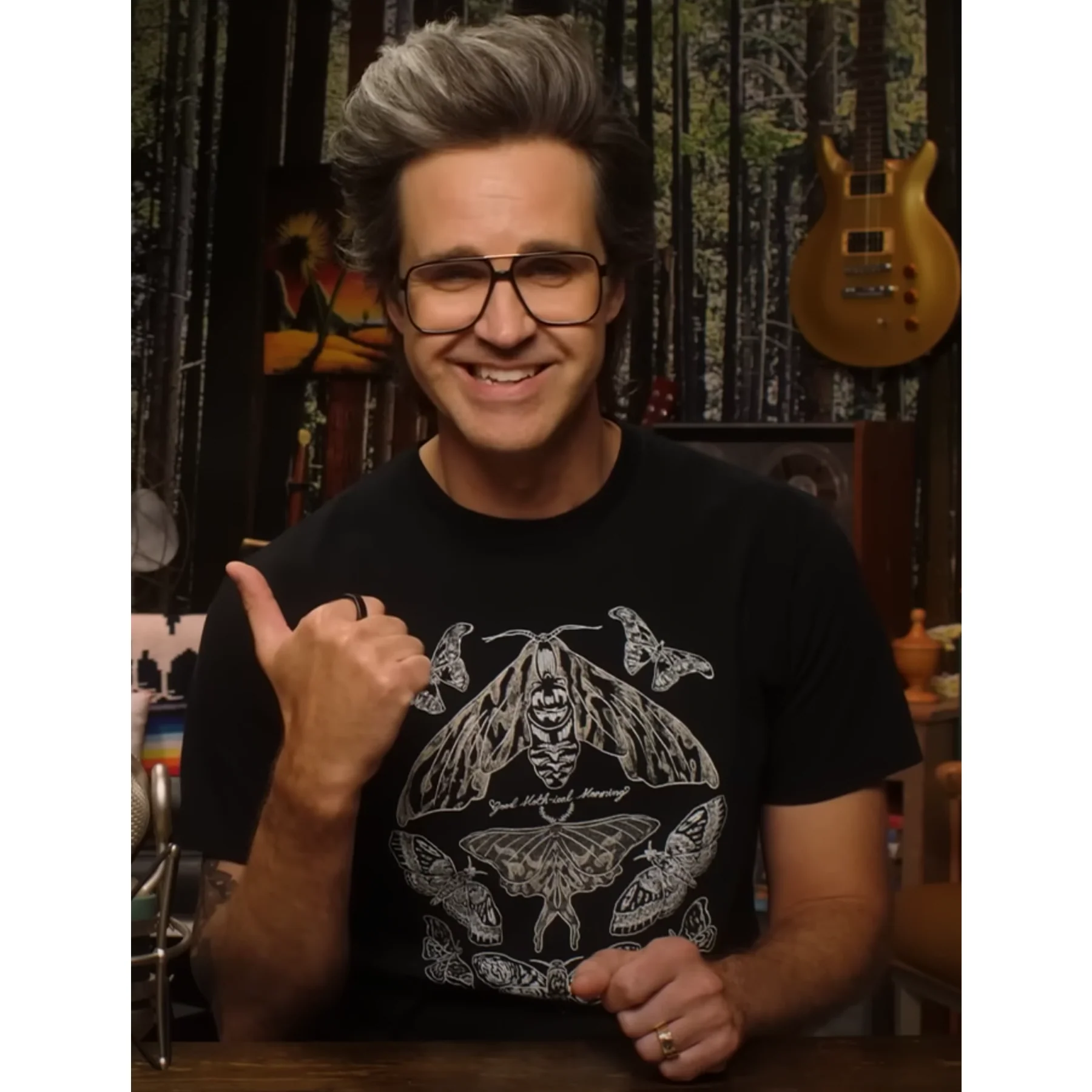Good Moth-ical Morning Tee (Black) - Image 3