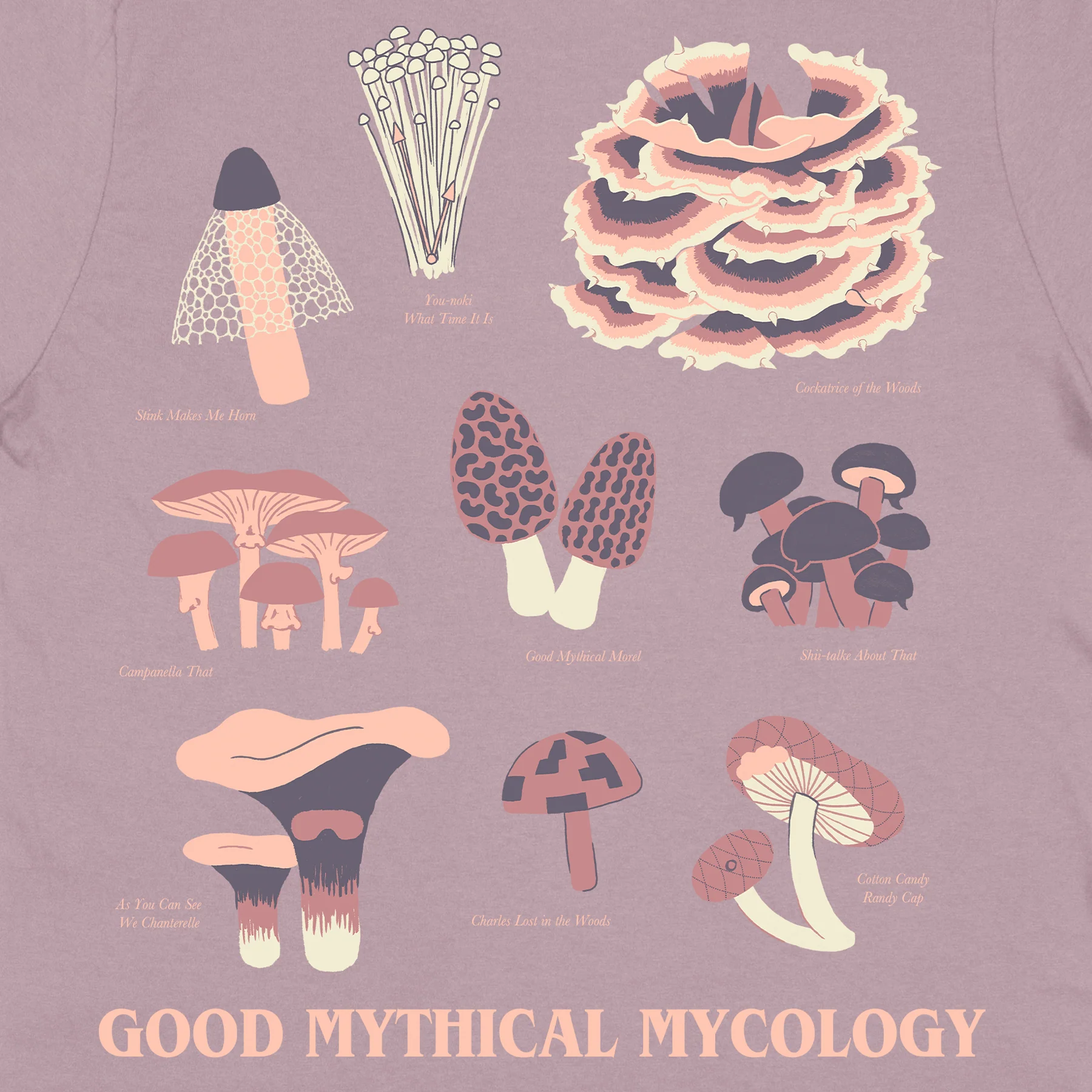 Good Mythical Mycology Tee (Mauve) - Image 3