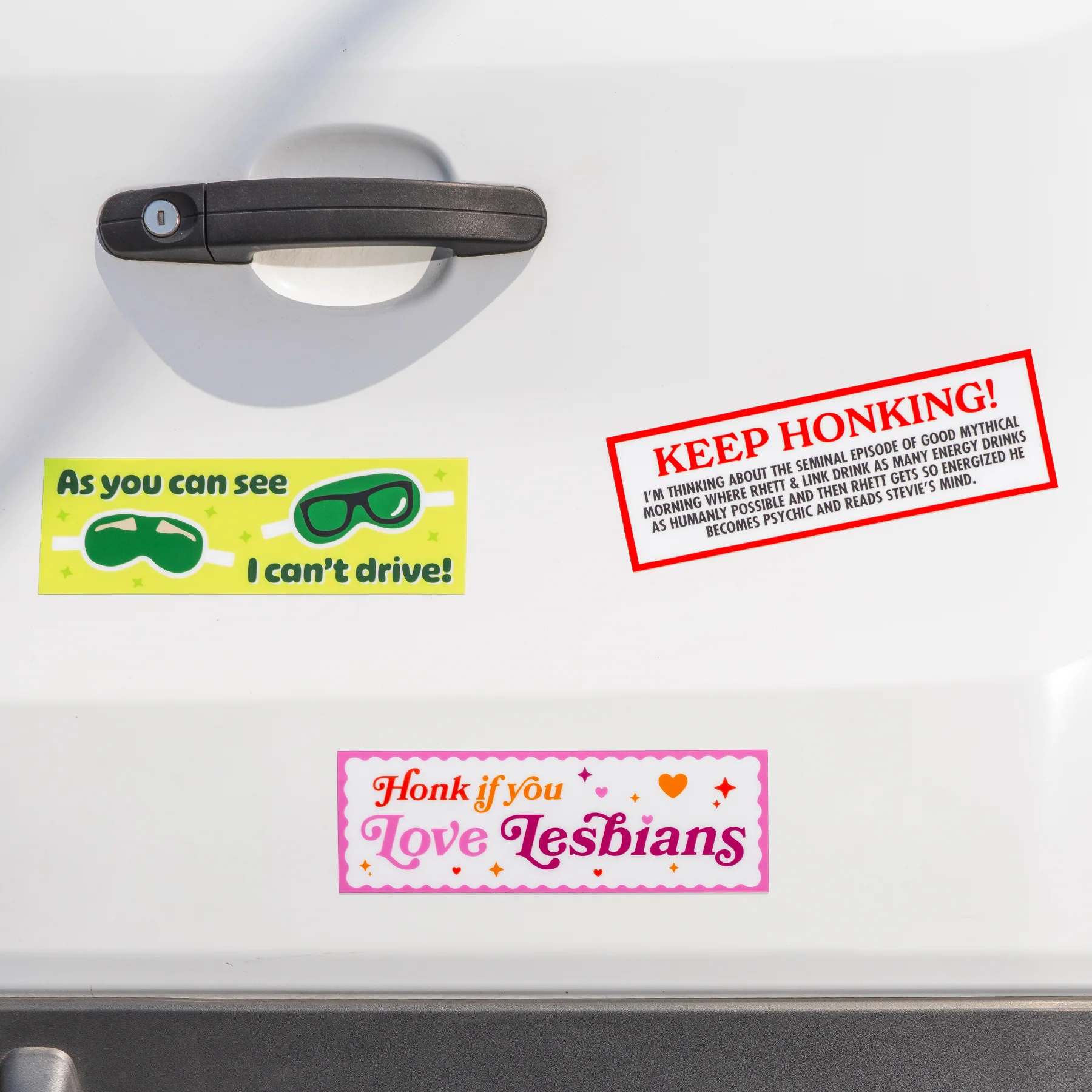 Keep Honking Bumper Sticker - Image 2