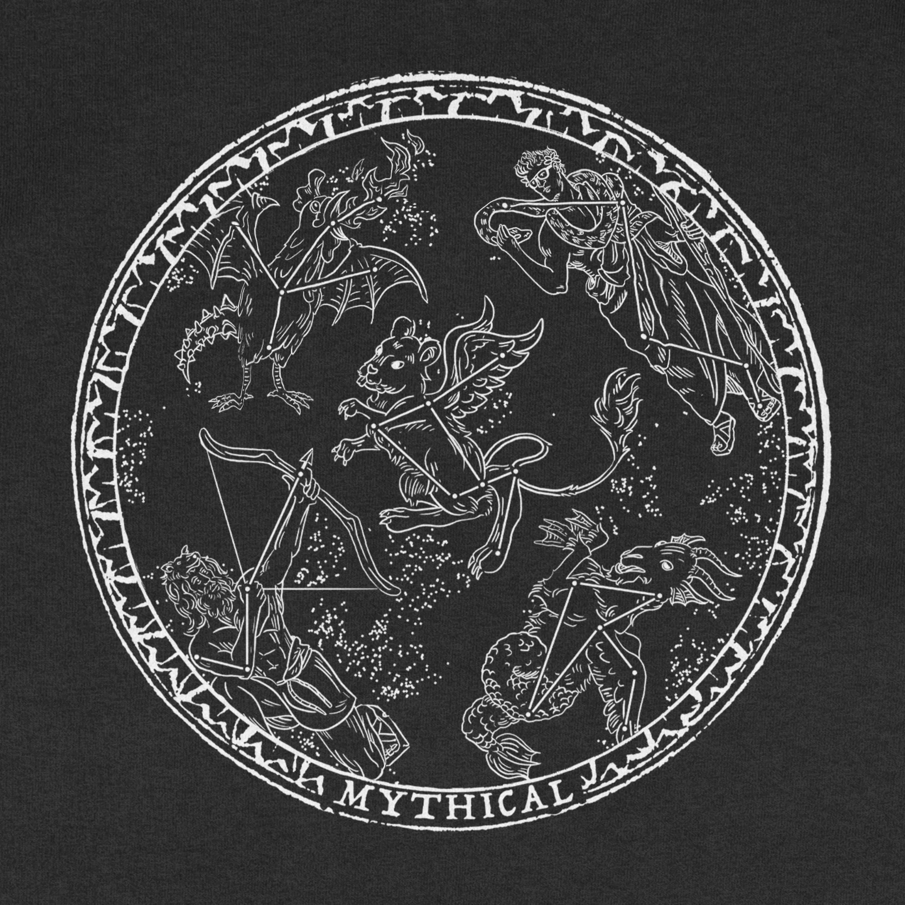 Mythical Constellations Glow-in-the-Dark Tee (Black) - Image 3