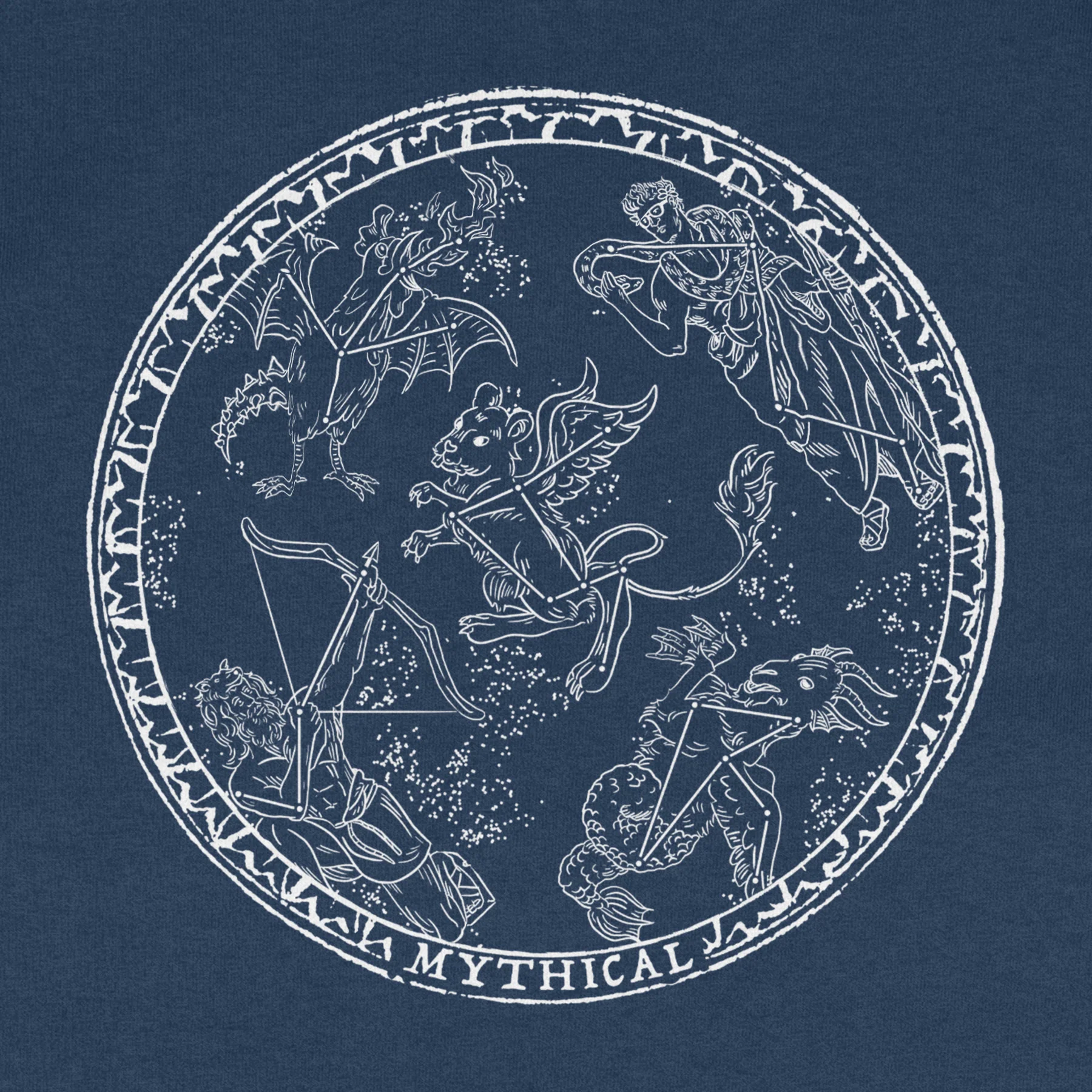 Mythical Constellations Glow-in-the-Dark Tee (Navy) - Image 3