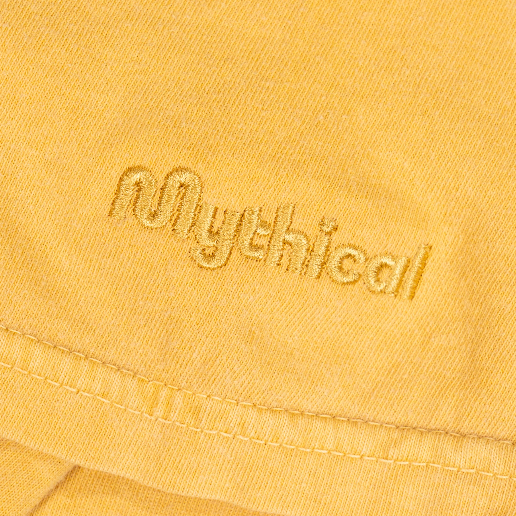Mythical Embroidered Tee (Mustard) - Image 3