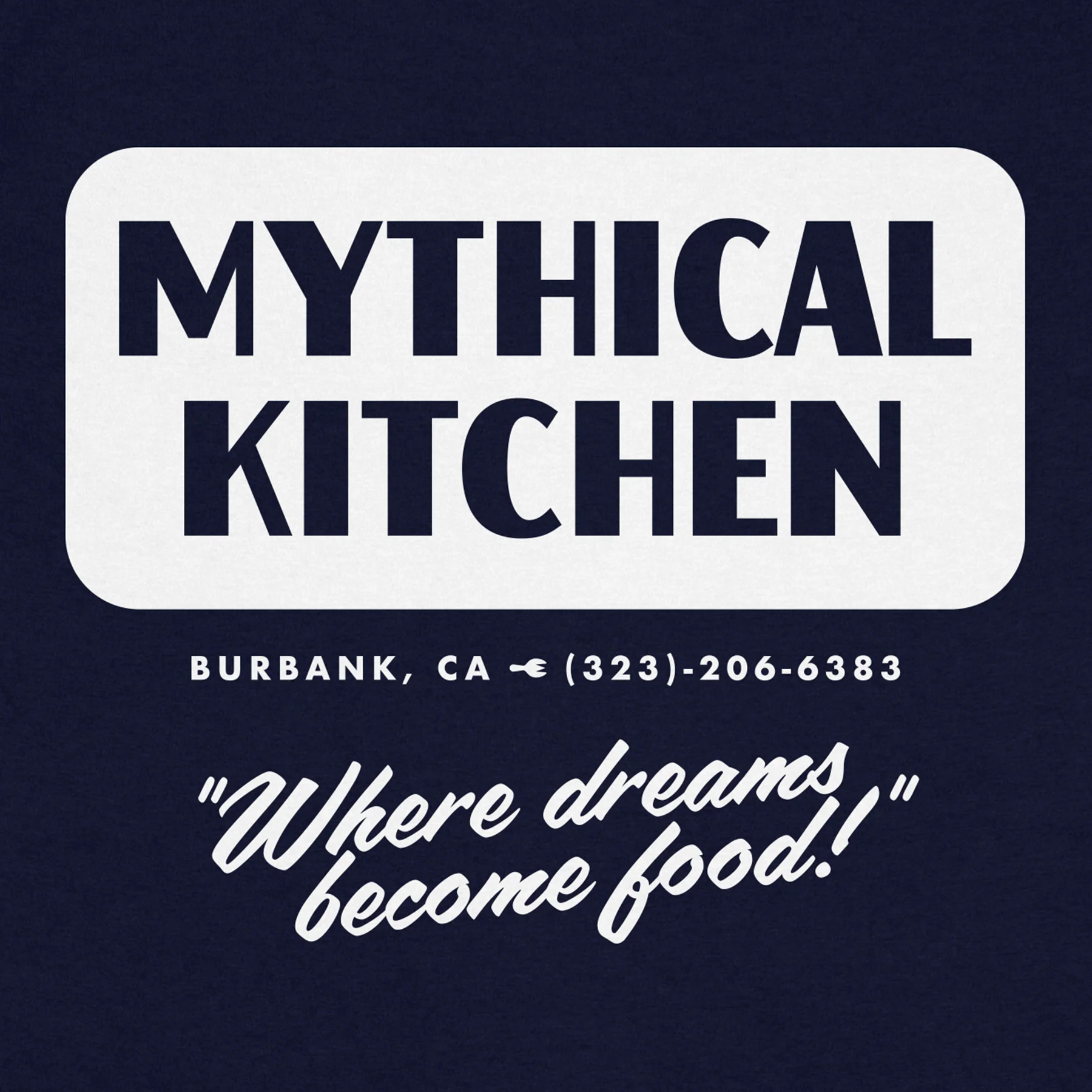 Mythical Kitchen Staff Tee (Navy) - Image 3
