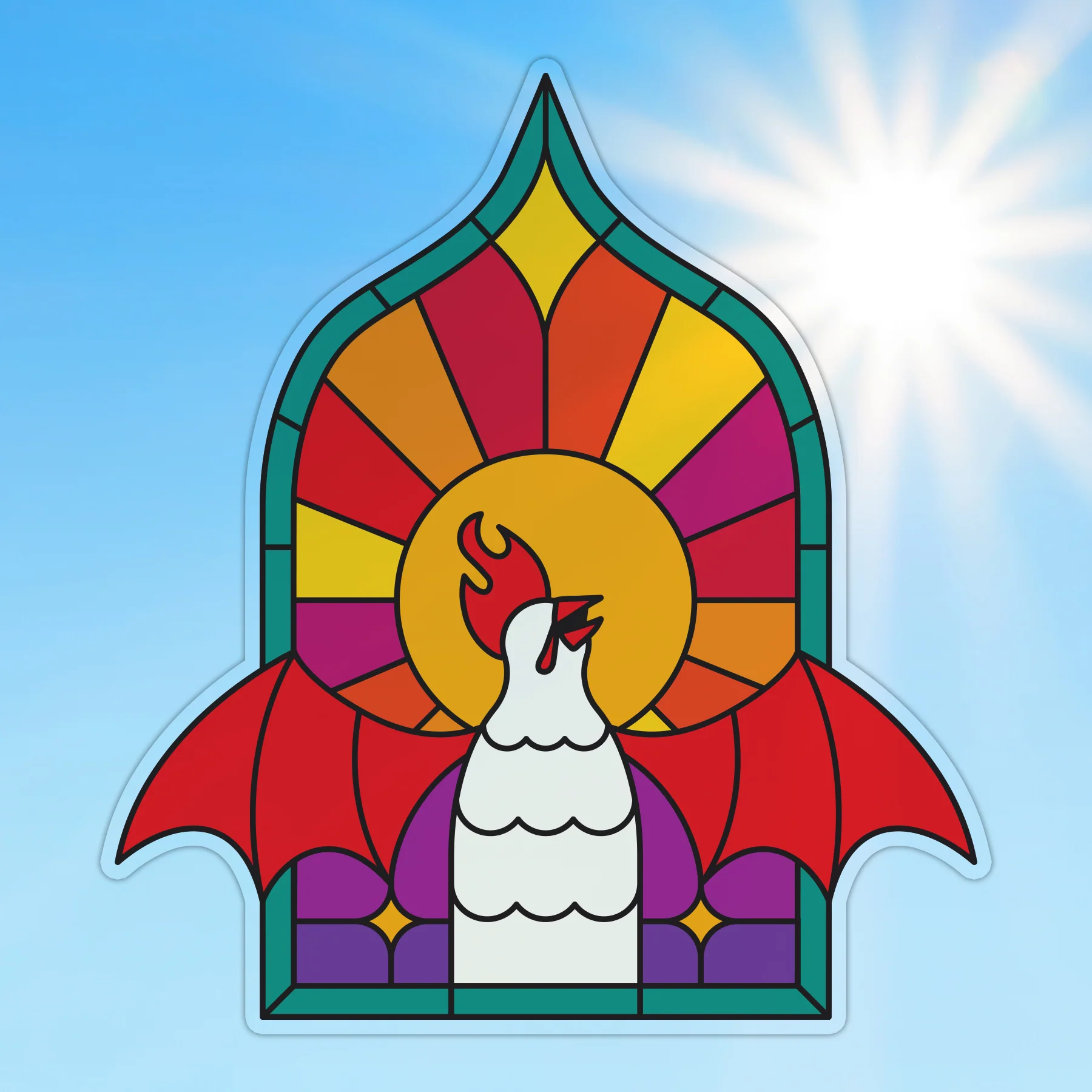 Stained Glass Window Sticker - Image 2