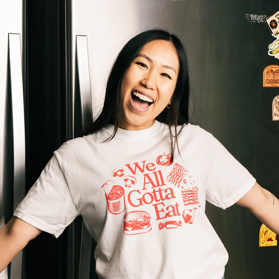 We All Gotta Eat Tee (White) - Image 2